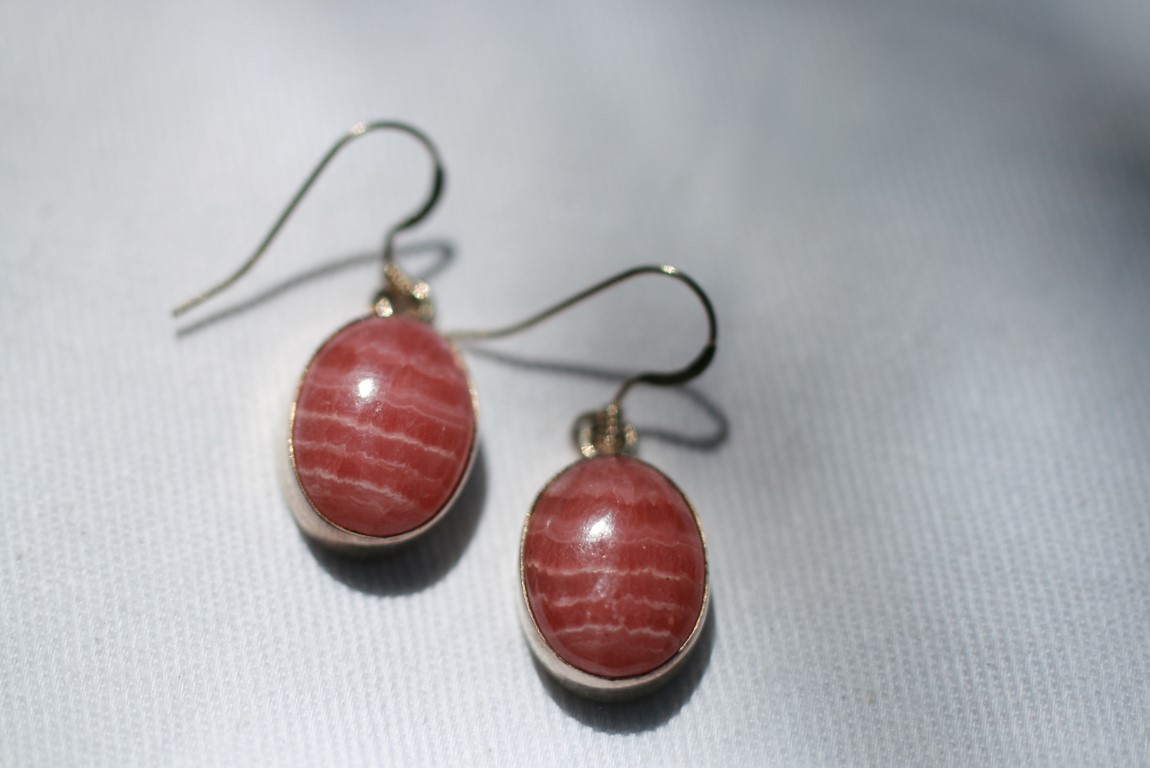 Rhodochrosite Earrings  is a self-confidence  5049